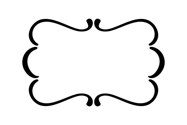 Flourish Vintage vector frame