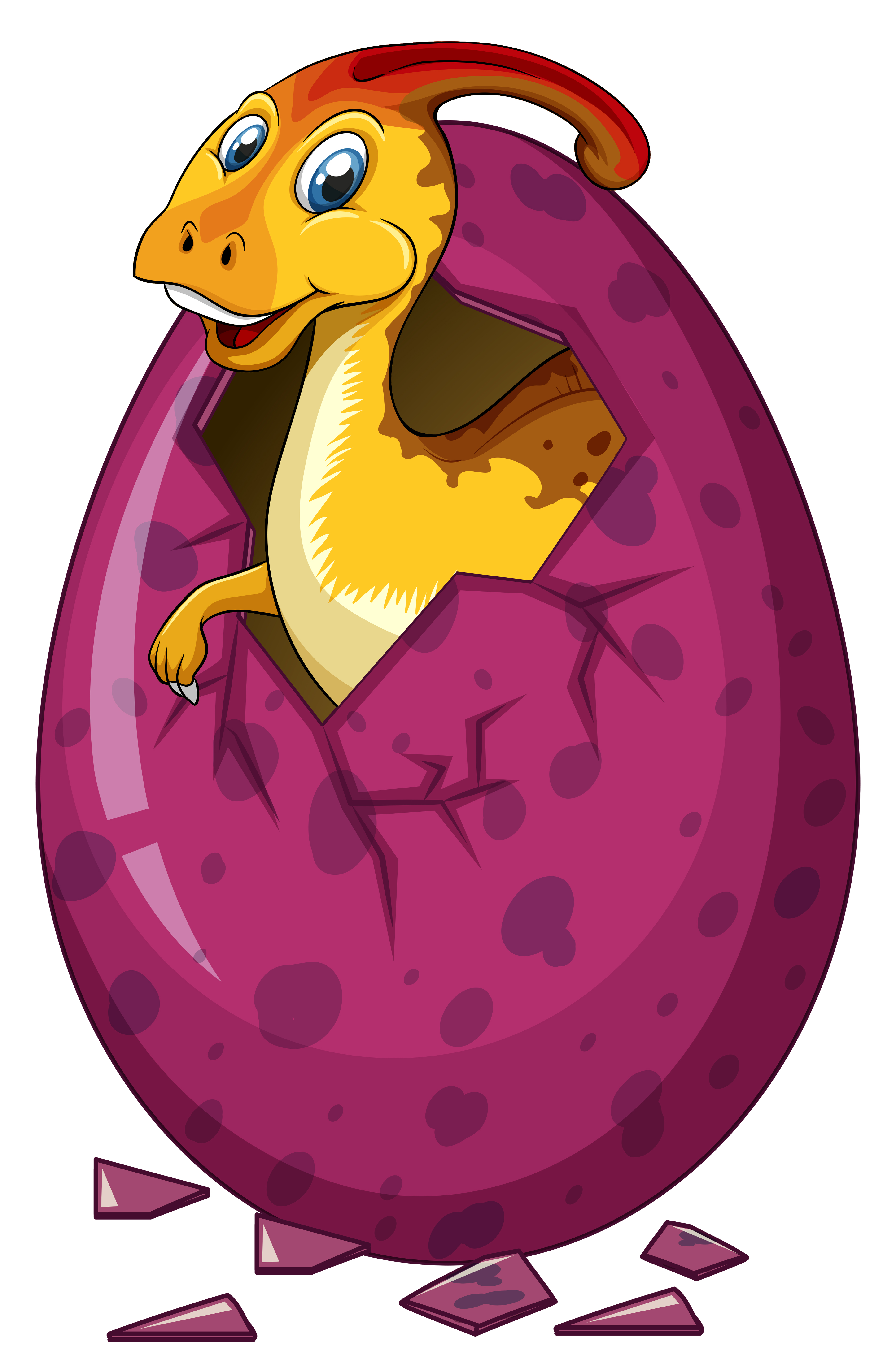 Dinosaur in purple egg 375493 Vector Art at Vecteezy