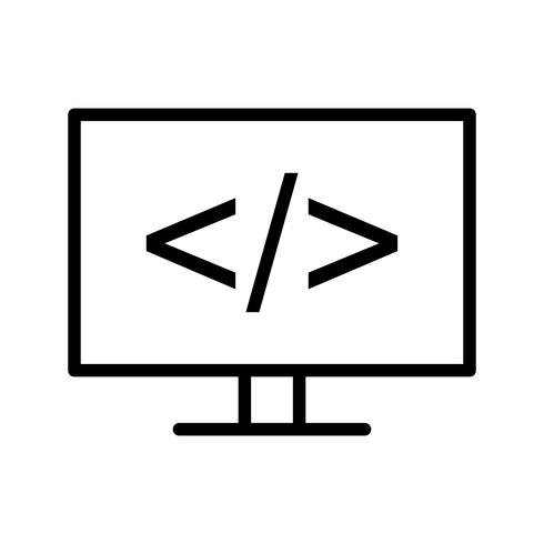 Icono de Vector de programación