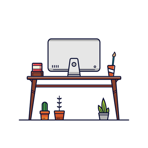 Home Office Vector