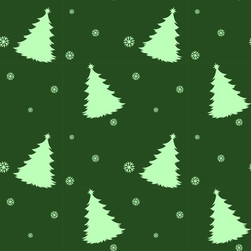 Una plantilla verde transparente para navidad con pinos. vector