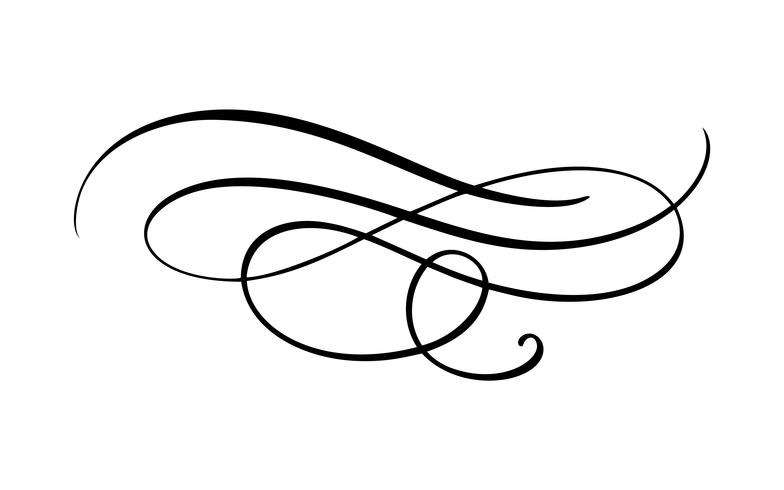 Elegant vintage divider, swirl, or corner flourish 375786 Vector Art at ...