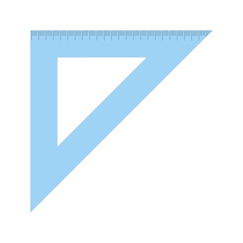Set Square Vector Icon  