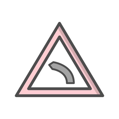 Vector Left bend Icon