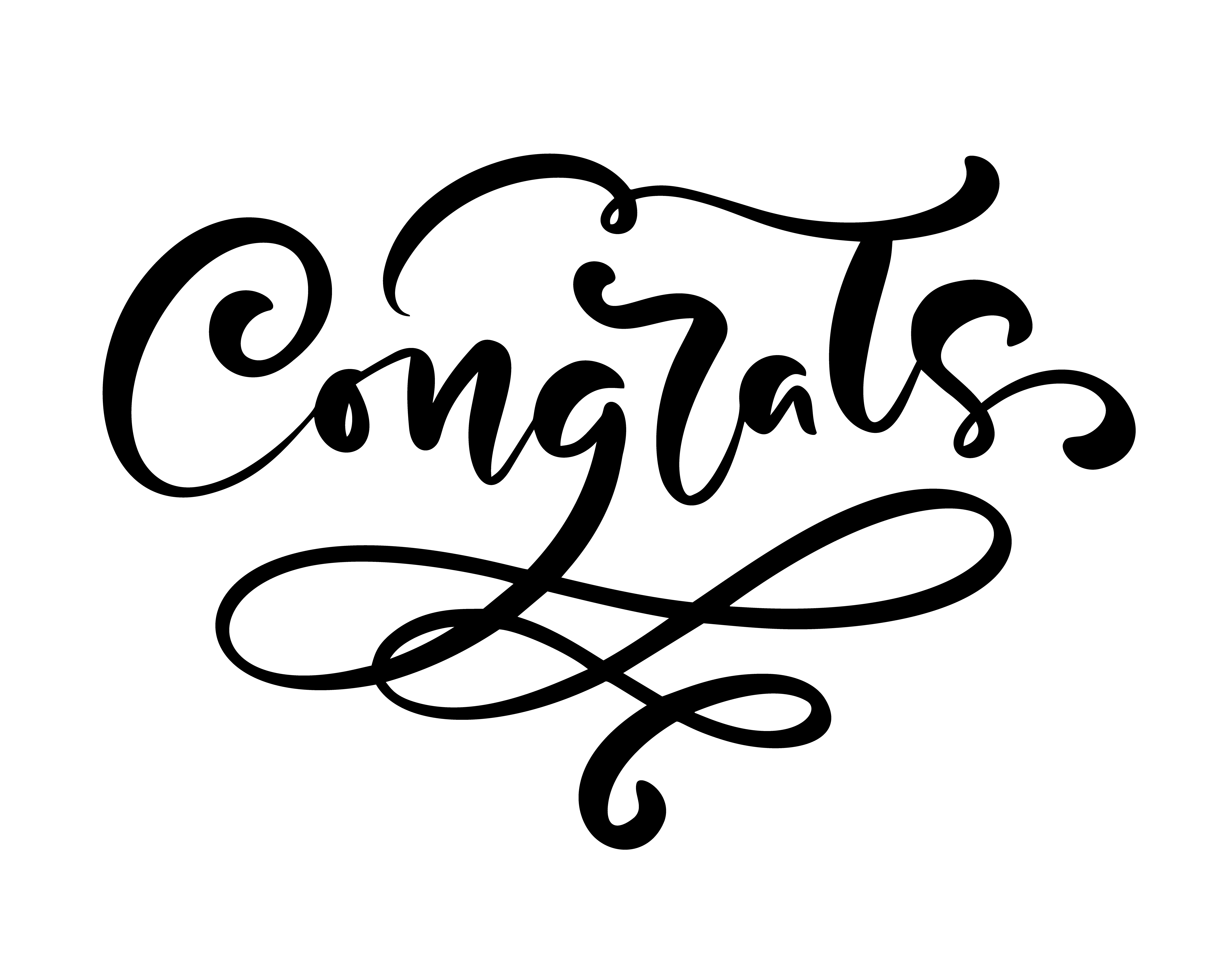 Hand drawn calligraphy lettering text Congrats 375864 Hand drawn calligraphy lettering text Congrats 375864