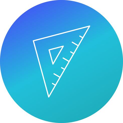 Set Square Vector Icon  
