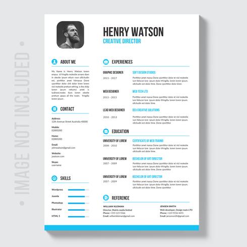 modern simple template for curriculum download free modern professional resume layout