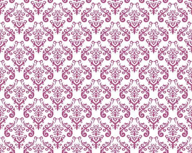 Damask vintage seamless patterns. vector