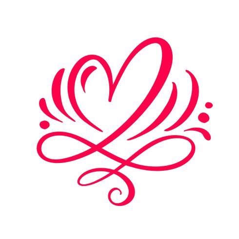 Heart love sign Vector illustration