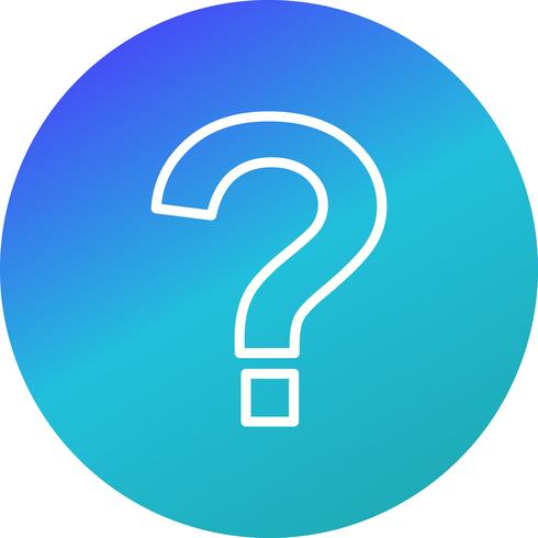 Icono de signo de interrogación vector