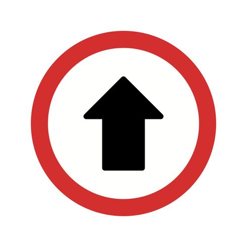 Vector Go straight ahead Icon