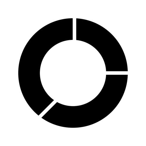 Icono de Vector de gráfico circular