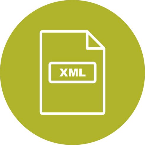 Icono de Vector XML