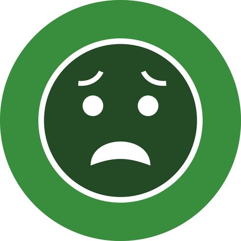 Scared Emoji Vector Icon