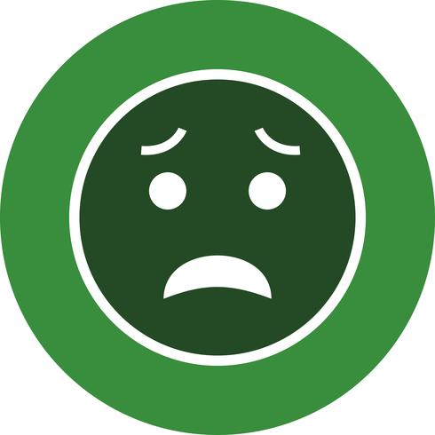 Scared Emoji Vector Icon