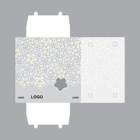 Caja de plantilla de diseño de embalaje vector