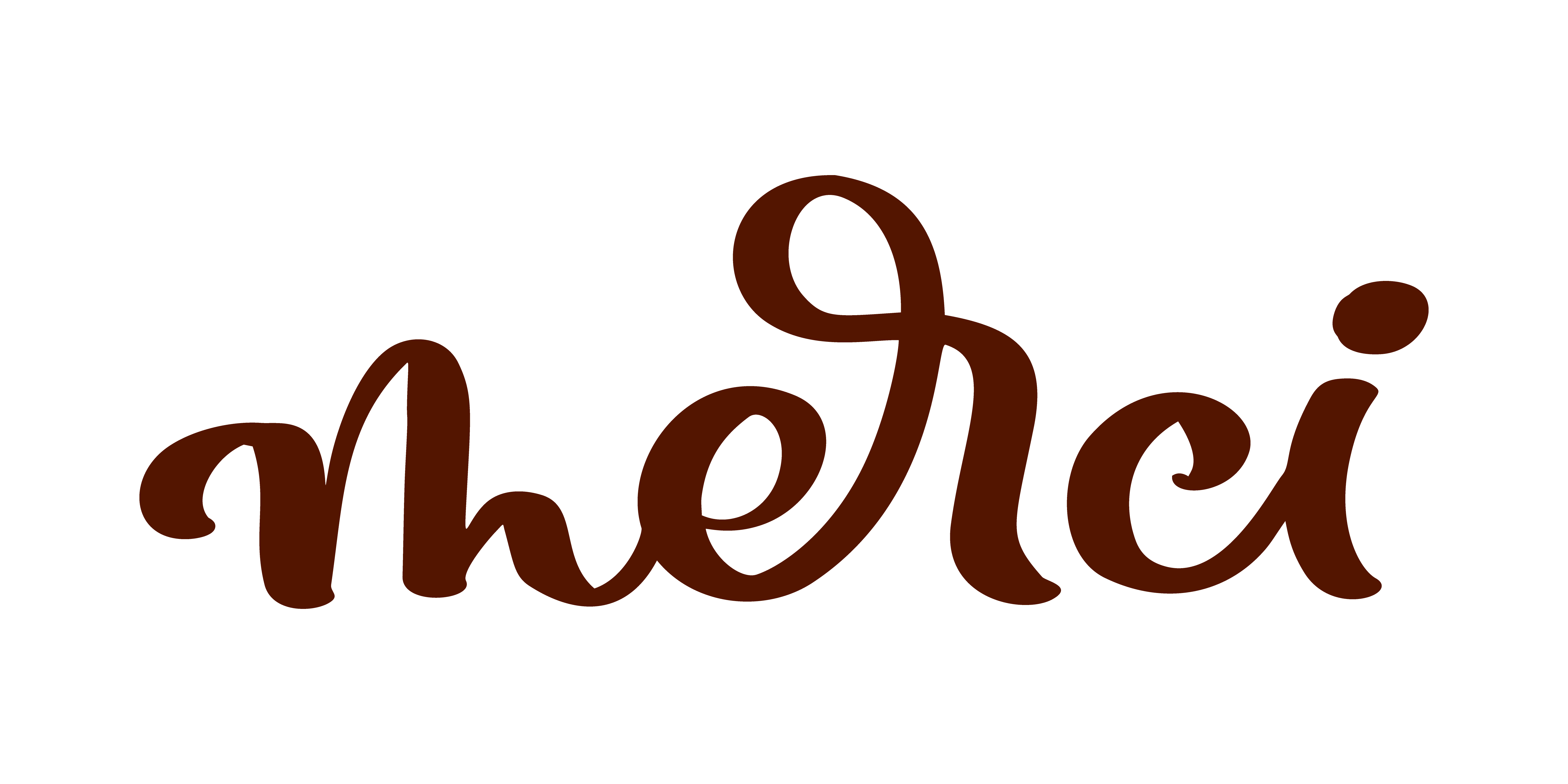 Vector hand drawn lettering Merci. Elegant modern handwritten ...