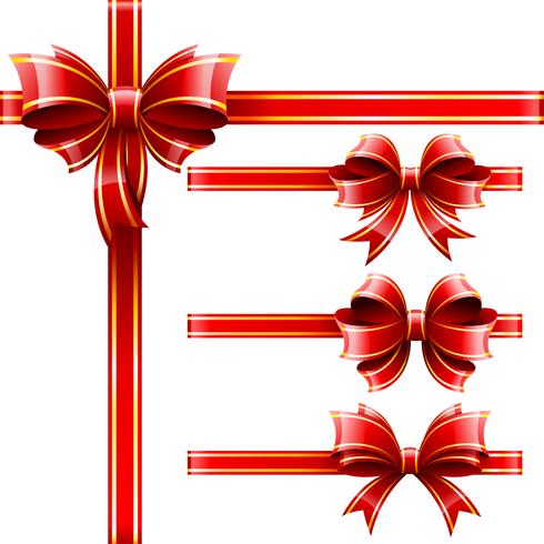 red gift baws vector