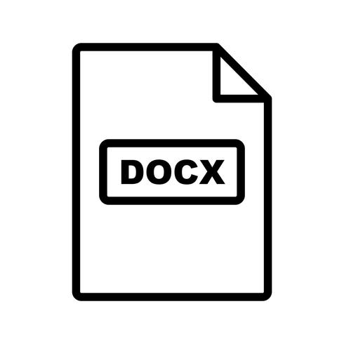 icono de vector docx