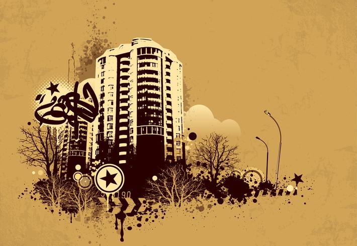 Fondo urbano grunge vector