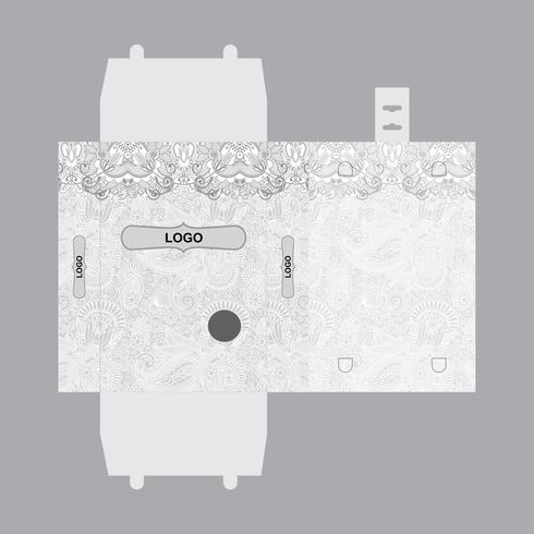 Caja de plantilla de diseño de embalaje vector