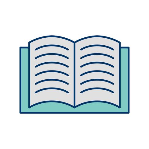 Open Book Vector Icon