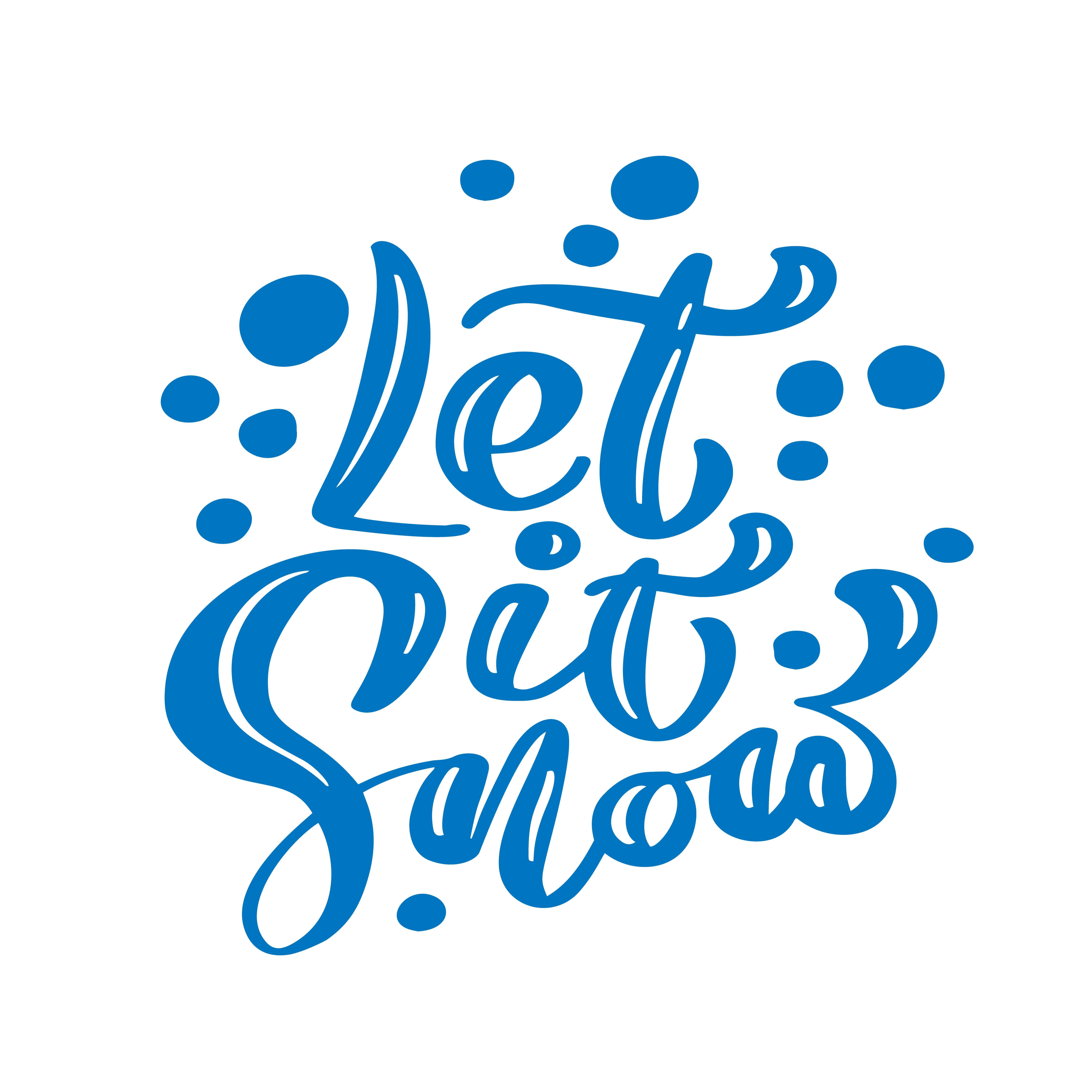 let it snow printable sign