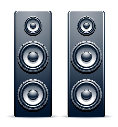 Two audio speakers vector