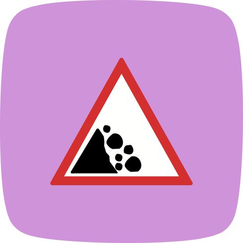 Vector Falling rock Icon