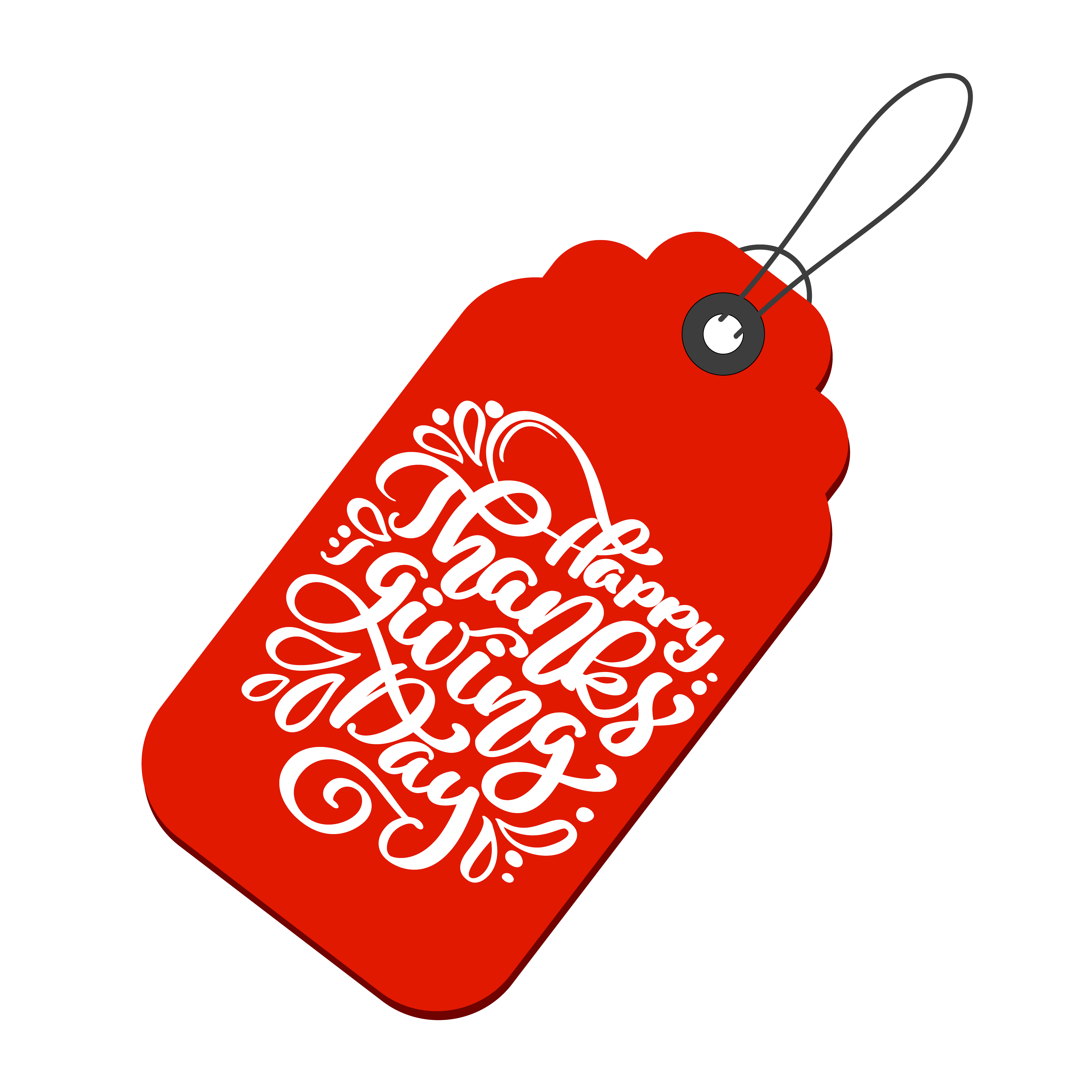 Happy Thanksgiving Day Calligraphy Text on tag, vector ...