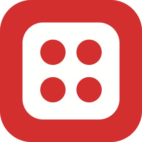 Dice Four Vector Icon