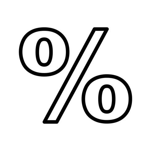 Percentage Vector Icon