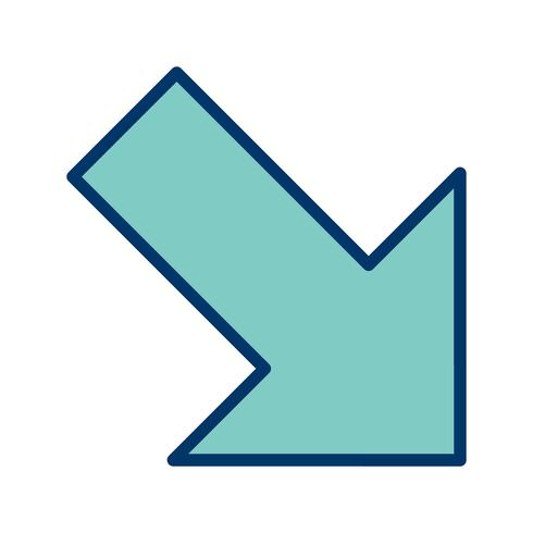 Right Down Vector Icon