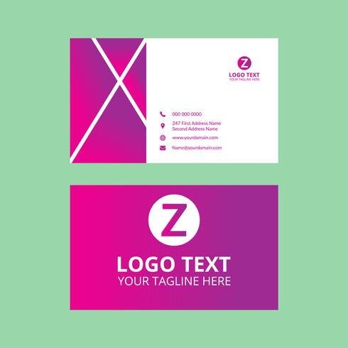 Red Nice Business Card vector