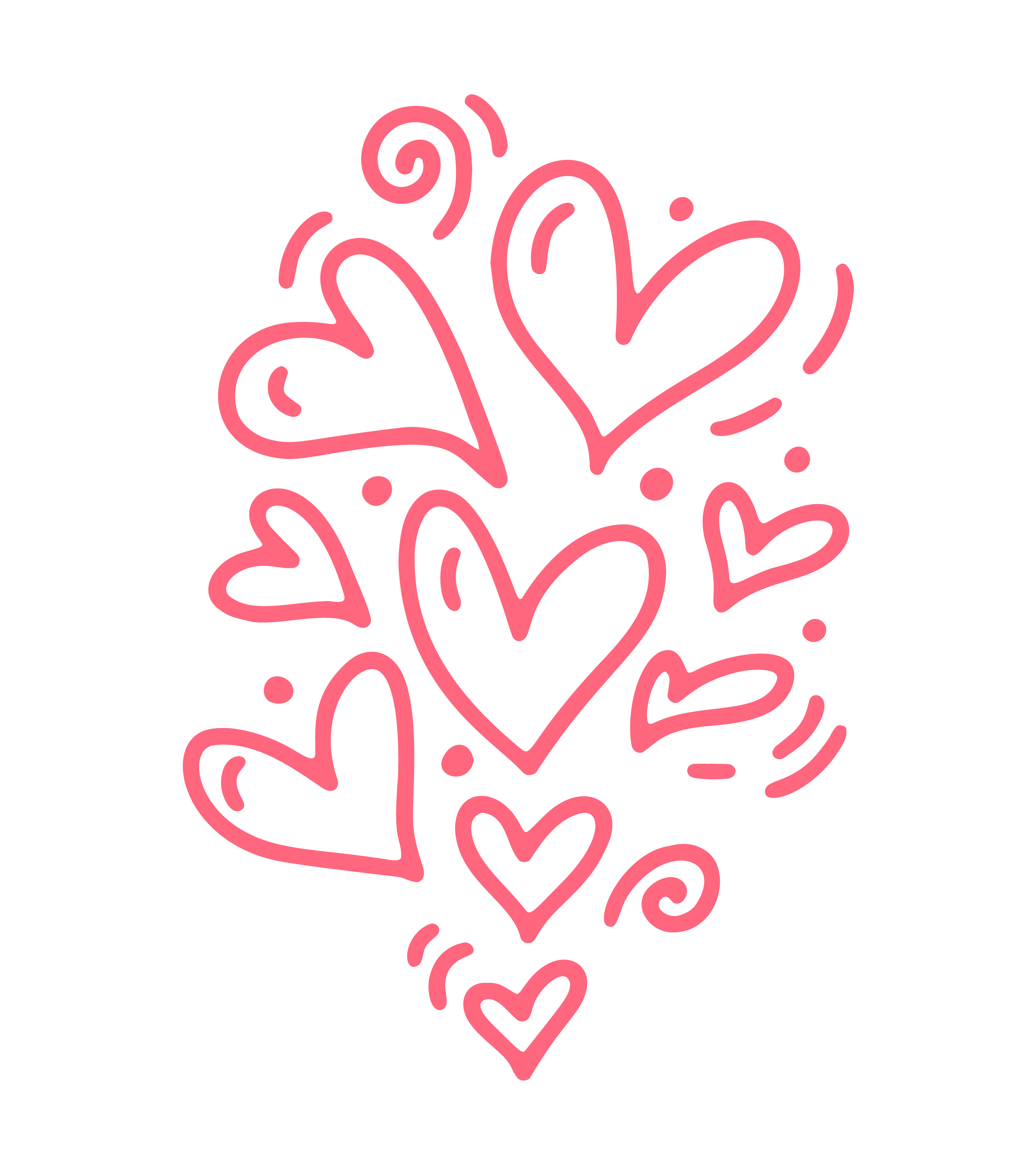 Monoline Cute Pink Different Size Hearts Vector Valentines Day Hand Drawn Icon Holiday Sketch Doodle Design Element Valentine Love Decor For Web Wedding And Print Isolated Illustration Download Free Vectors Clipart Lover heart design elements vector. vecteezy