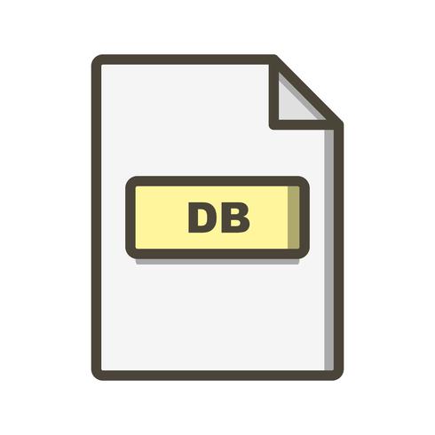 icono de vector db