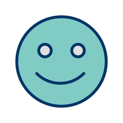 Emoticon feliz Vector icono