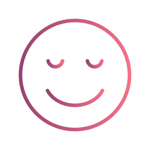 Calm Emoji Vector Icon