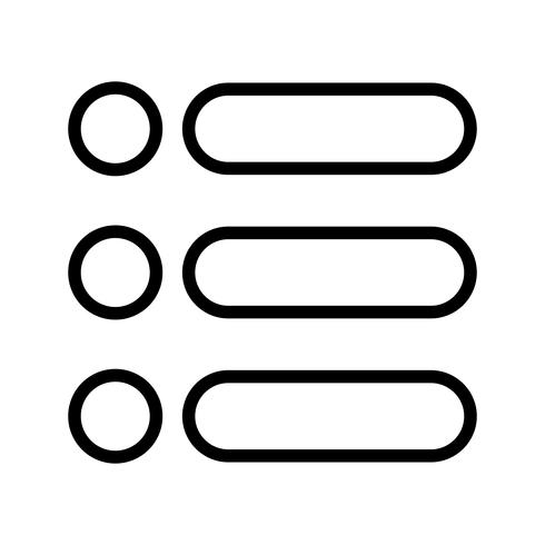 List Vector Icon