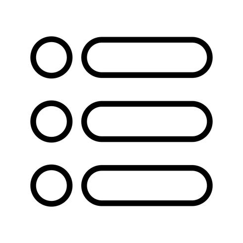 List Vector Icon