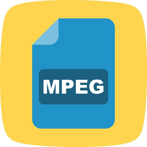 icono de vector mpeg