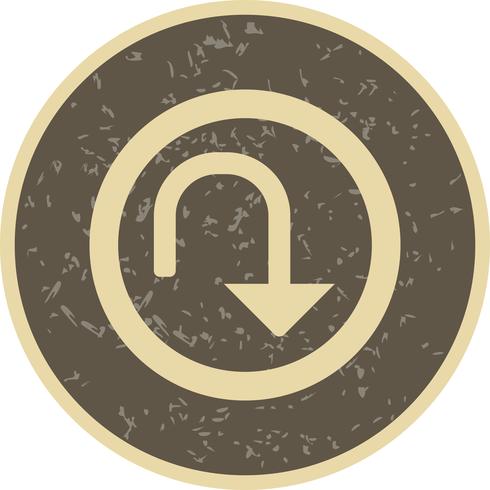 Vector U-turn Icon