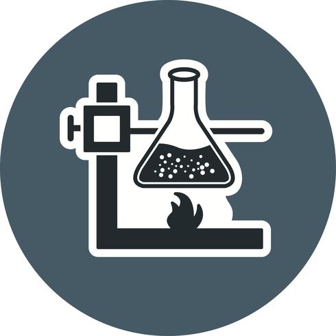 Fire Under Flask Vector Icon