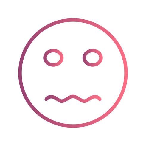 Nervous Emoji Vector Icon 