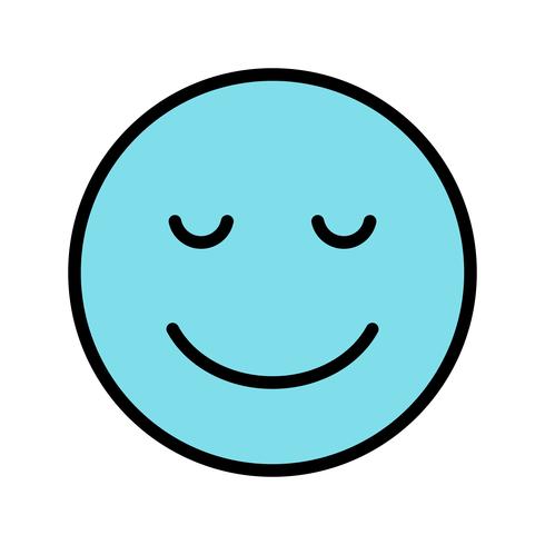 Calm Emoji Vector Icon