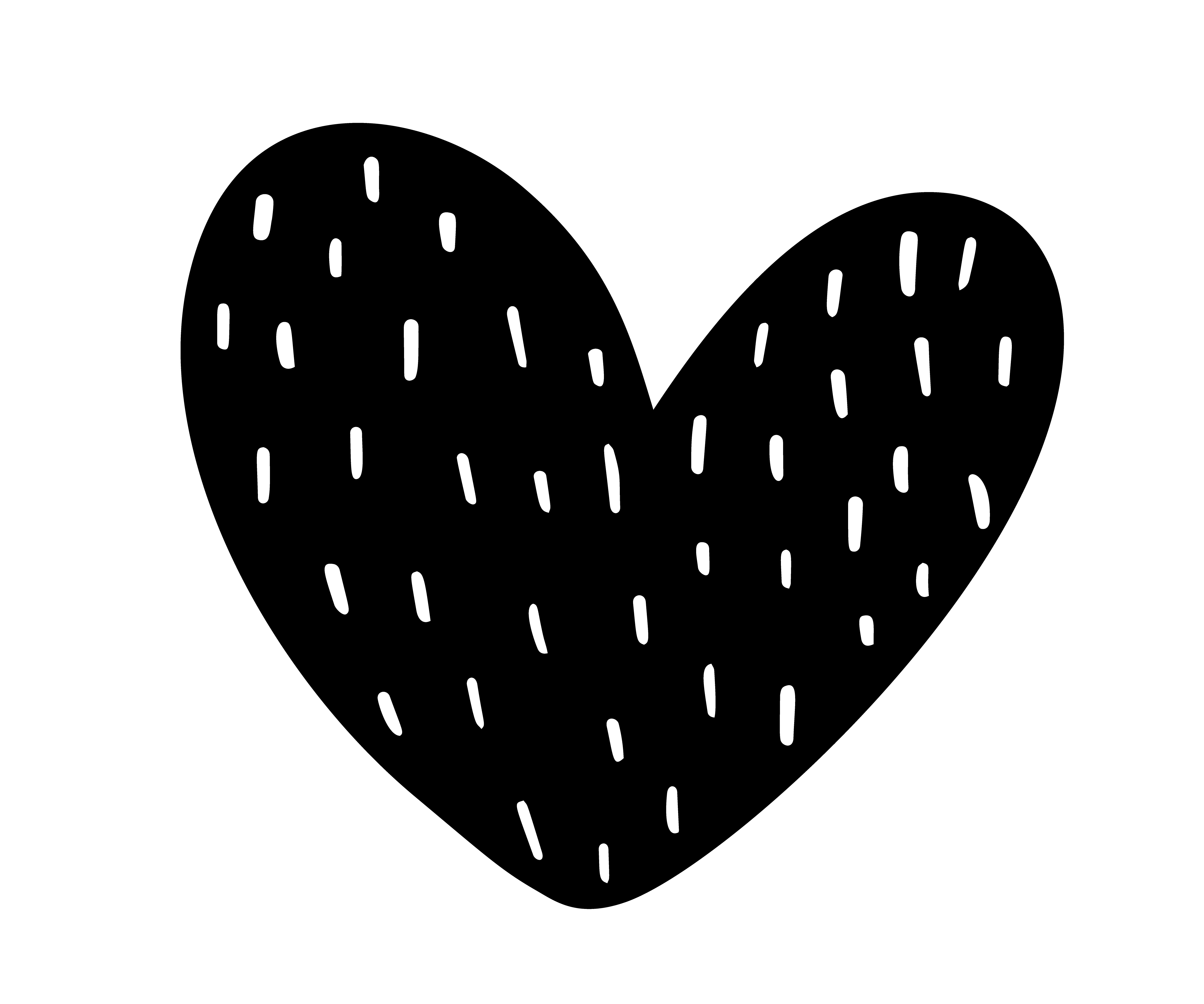 Download Hand drawn scandinavian Velentines Day heart with ornament ...