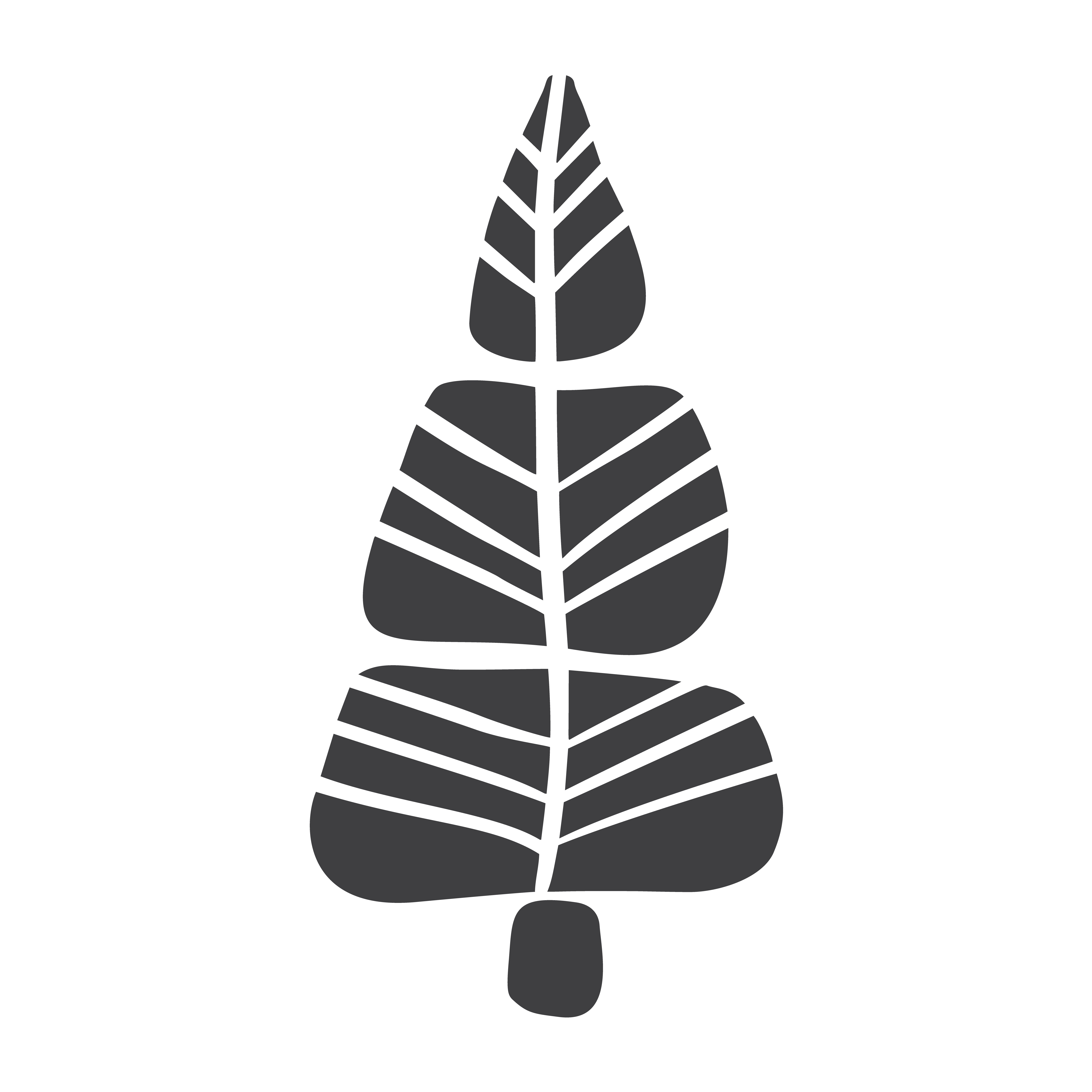 Download Christmas Tree vector icon silhouette. Simple contour ...