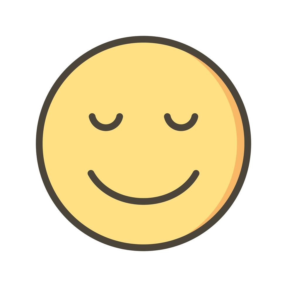 Calm Emoji Vector Icon 377519 Vector Art At Vecteezy