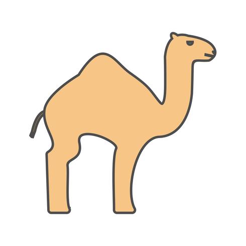 Icono de vector de camello