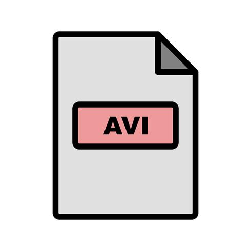 AVI Vector Icon